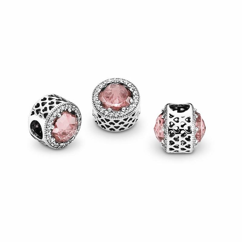 Pandora Australia Radiant Hearts Charm - Sterling Silver | BNHULO374